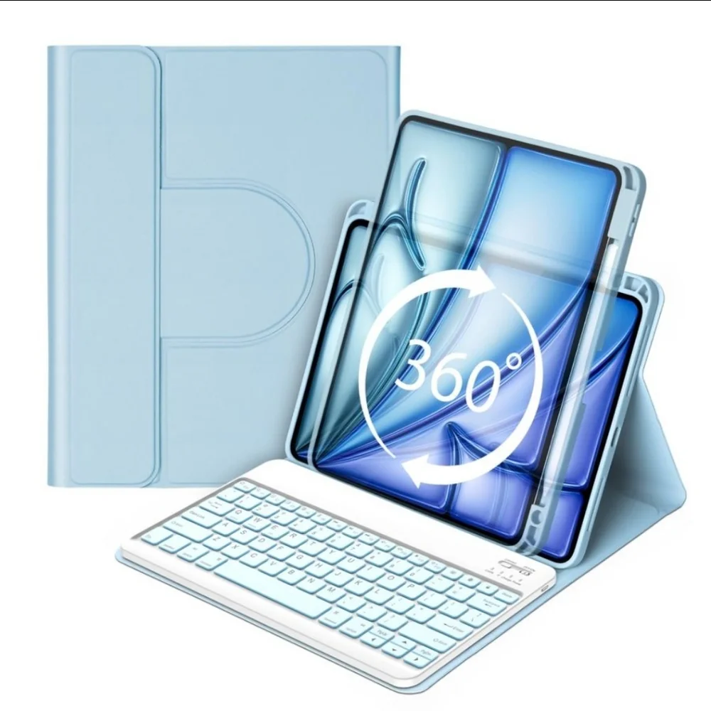 Keyboard Case for Ipad Air 13 Inch (M3 2025 / M2 2024), Magnetic Detachable Keyb
